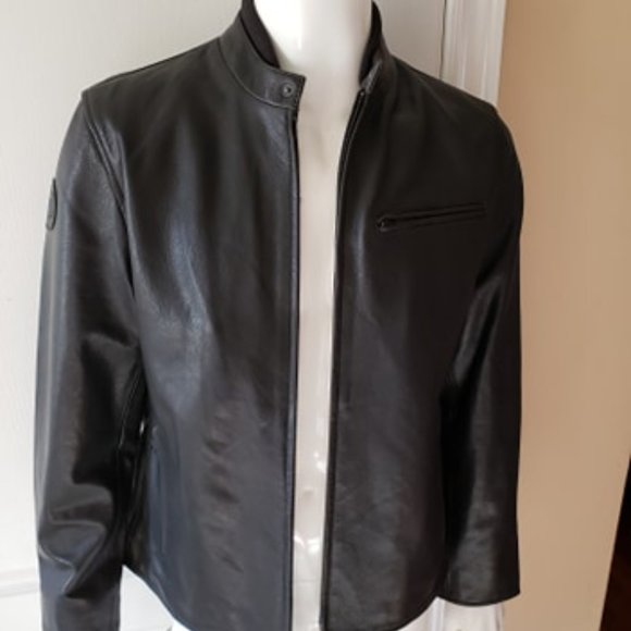 Kenneth Cole  Men's Medium Sized Leather Jacket - Picture 1 of 9